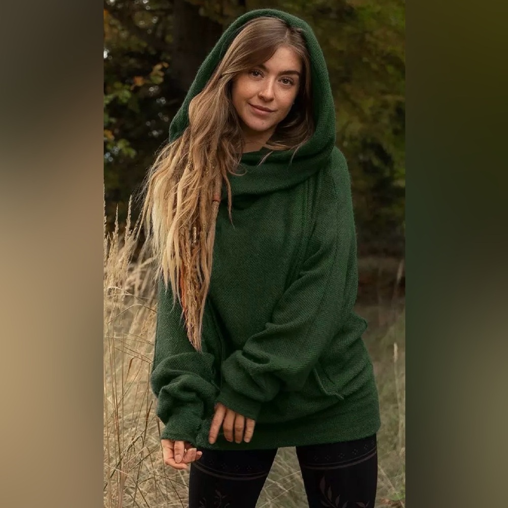 Helixx Retractable Hooded Long Sweater